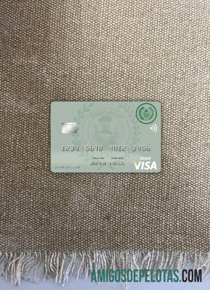 Cartão de débito Visa do Banco Rafidain do Iraque versão 2 Photolook Front amostra